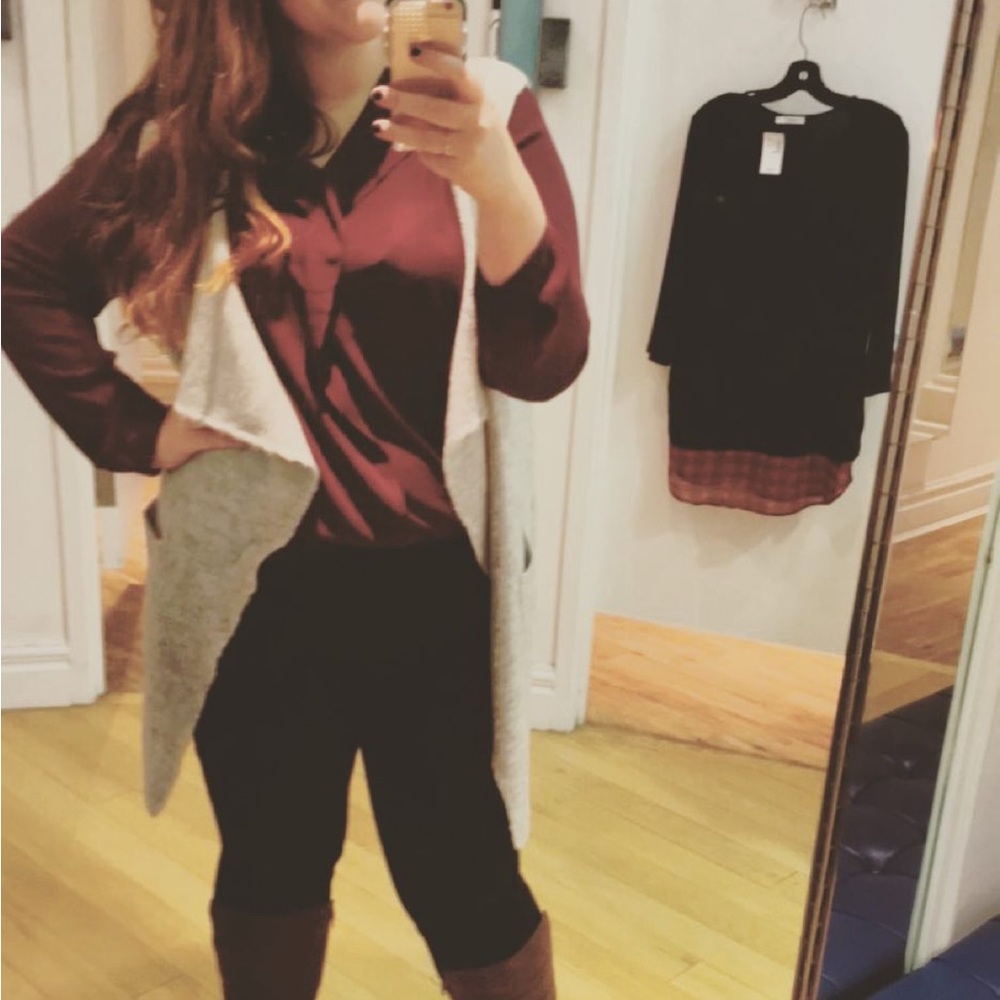 Ricki's Gray Knit Cardigan Sweater - Picture 4 of 4